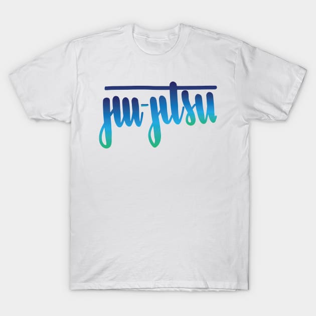 Jiu-Jitsu Handlettered Ombre T-Shirt by Kyle O'Briant